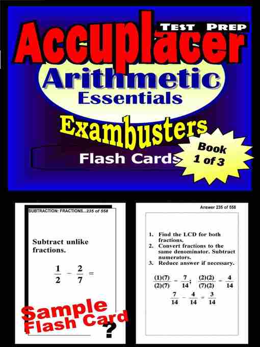Title details for Accuplacer Test Prep Arithmetic Review - Exambusters Flash Cards - Workbook 1 of 3 by Accuplacer Exambusters - Available